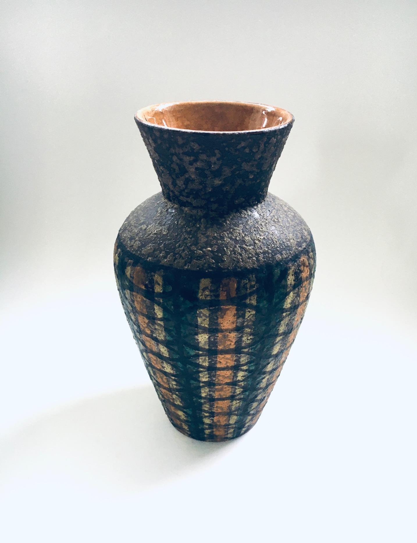 Italian Vintage Art Ceramics Seta Vase by Aldo Lodi for Bitossi Raymor, Italy 1960's For Sale