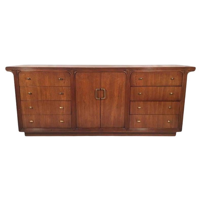 Vintage Art Deco 12-Drawer Dresser by Century Furniture Co For Sale