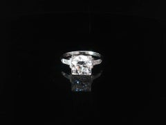 Vintage Art Deco 2.08ct Diamond Platinum Round Engagement Ring Sz. 5.75
