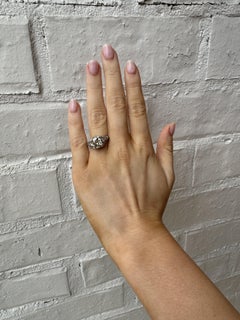 Vintage Art Deco 2.31 Carat Old European Cut Diamond Engagement Ring