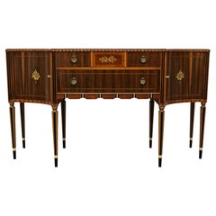 Vintage Art déco-Sideboard aus australischem Nussbaumholz, furniert, Art déco