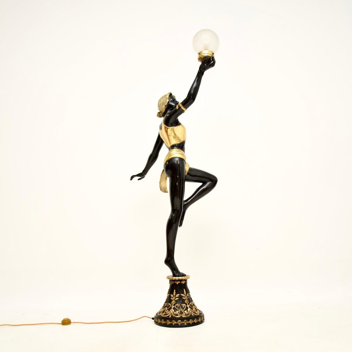 Britannique Lampadaire ballerine Art Déco vintage