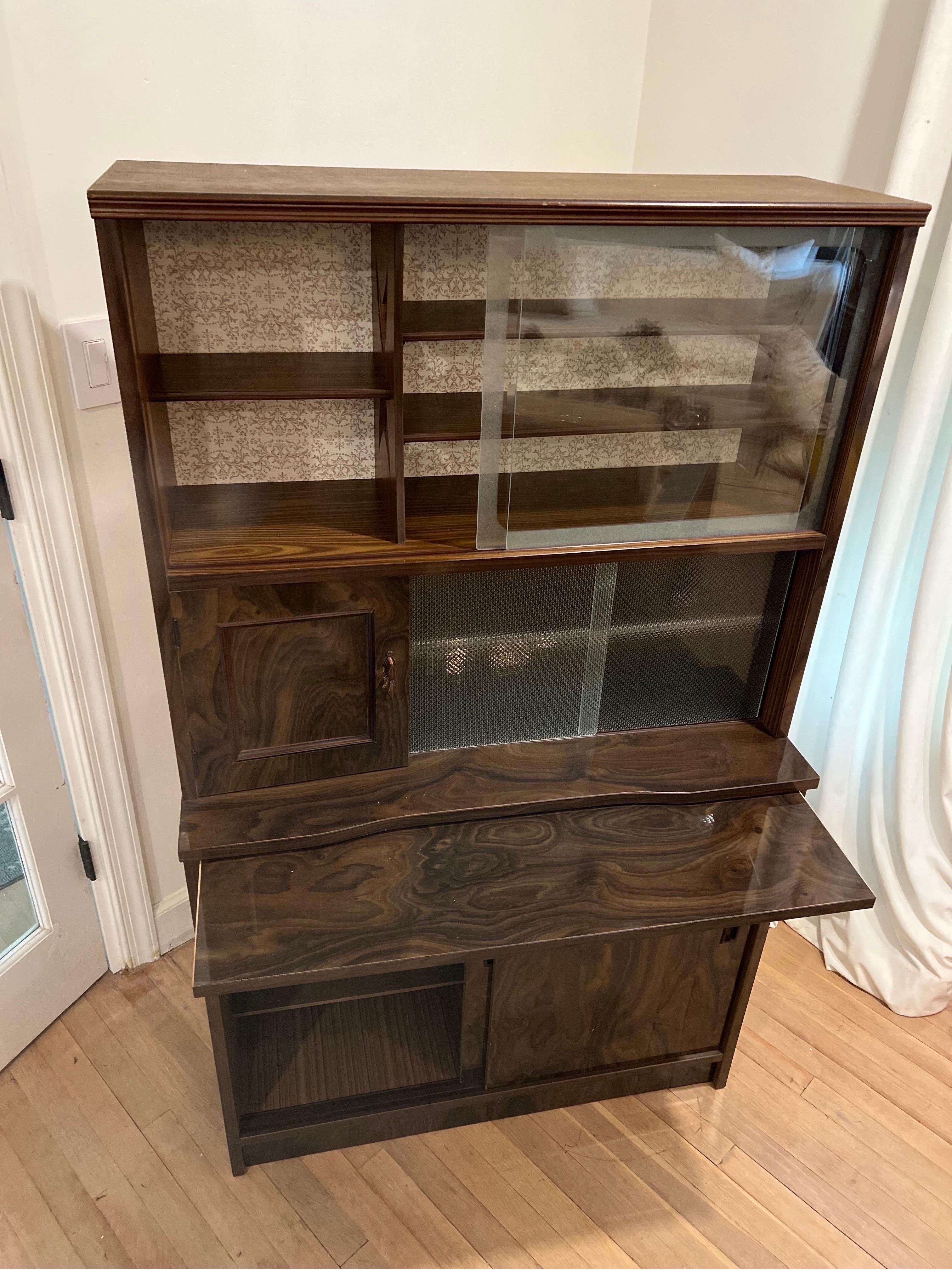 small antique bar cabinet