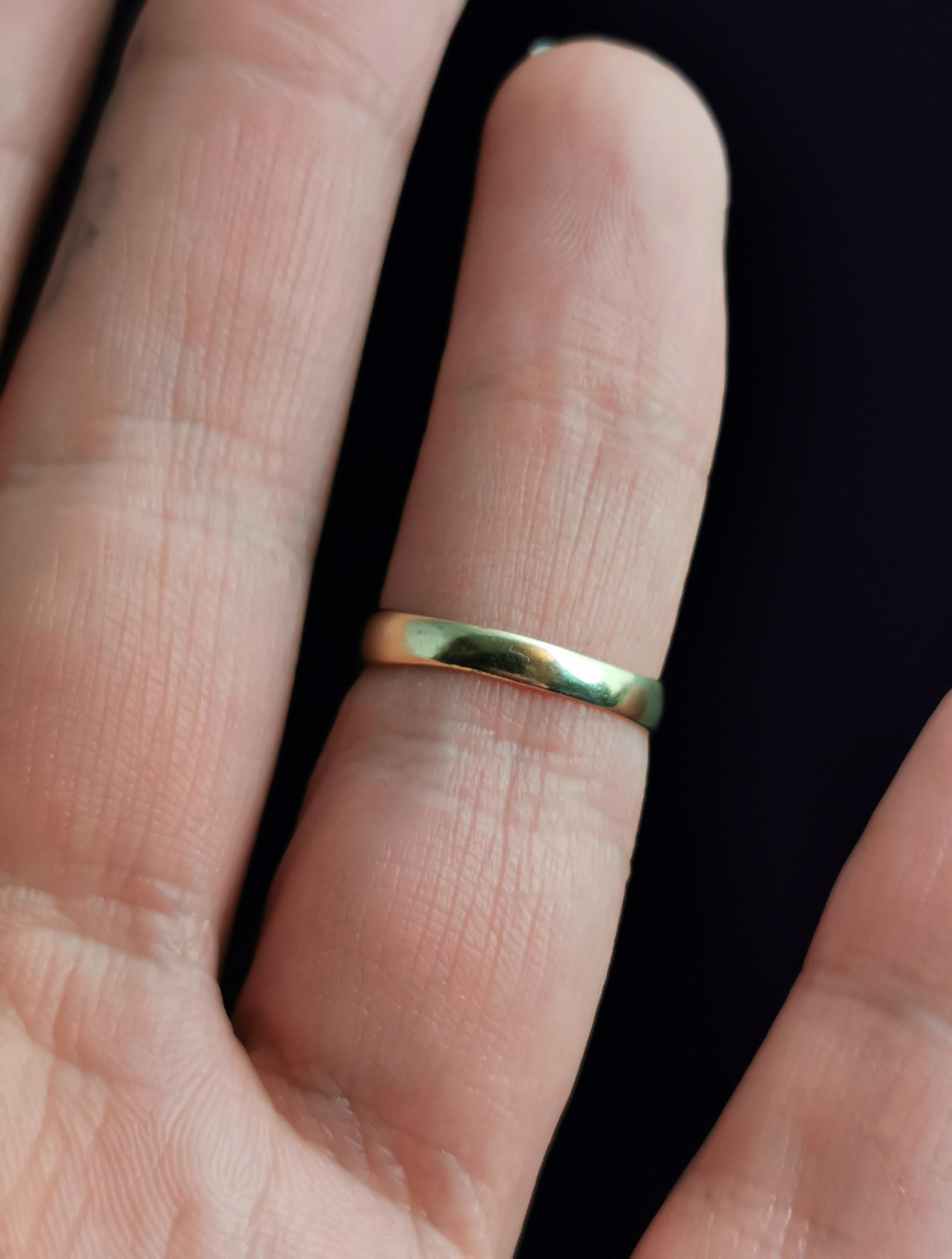 Vintage Art Deco Bloodstone signet ring, 9k yellow gold 7