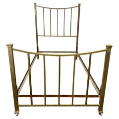 Vintage Art Deco Brass Bed Double