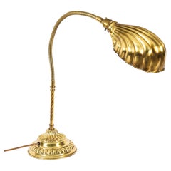 Vintage Art Deco Brass Desk Lamp Early 20th Century