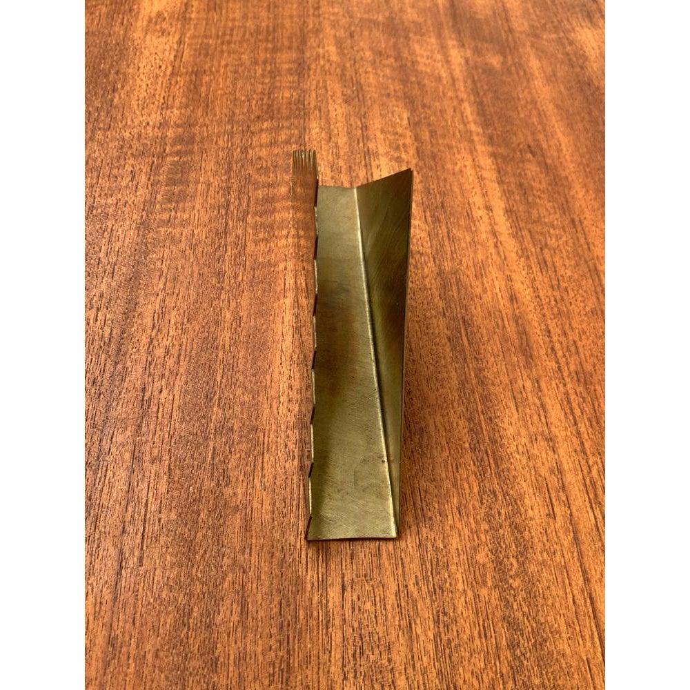 Vintage Art Deco Brass Napkin Holder For Sale 5