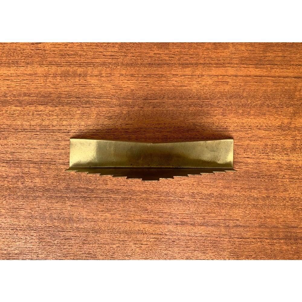 Vintage Art Deco Brass Napkin Holder For Sale 6