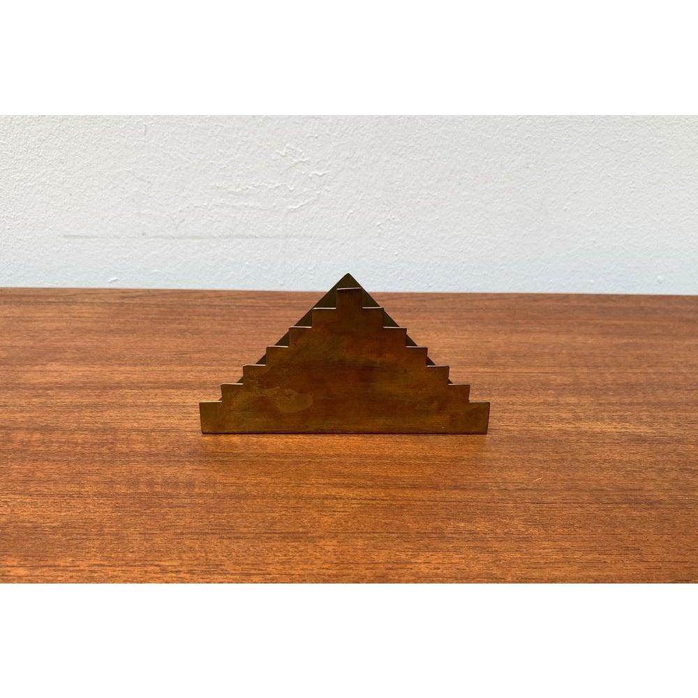 Vintage Art Deco Brass Napkin Holder In Excellent Condition For Sale In Hamburg, DE