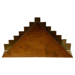 Vintage Art Deco Brass Napkin Holder