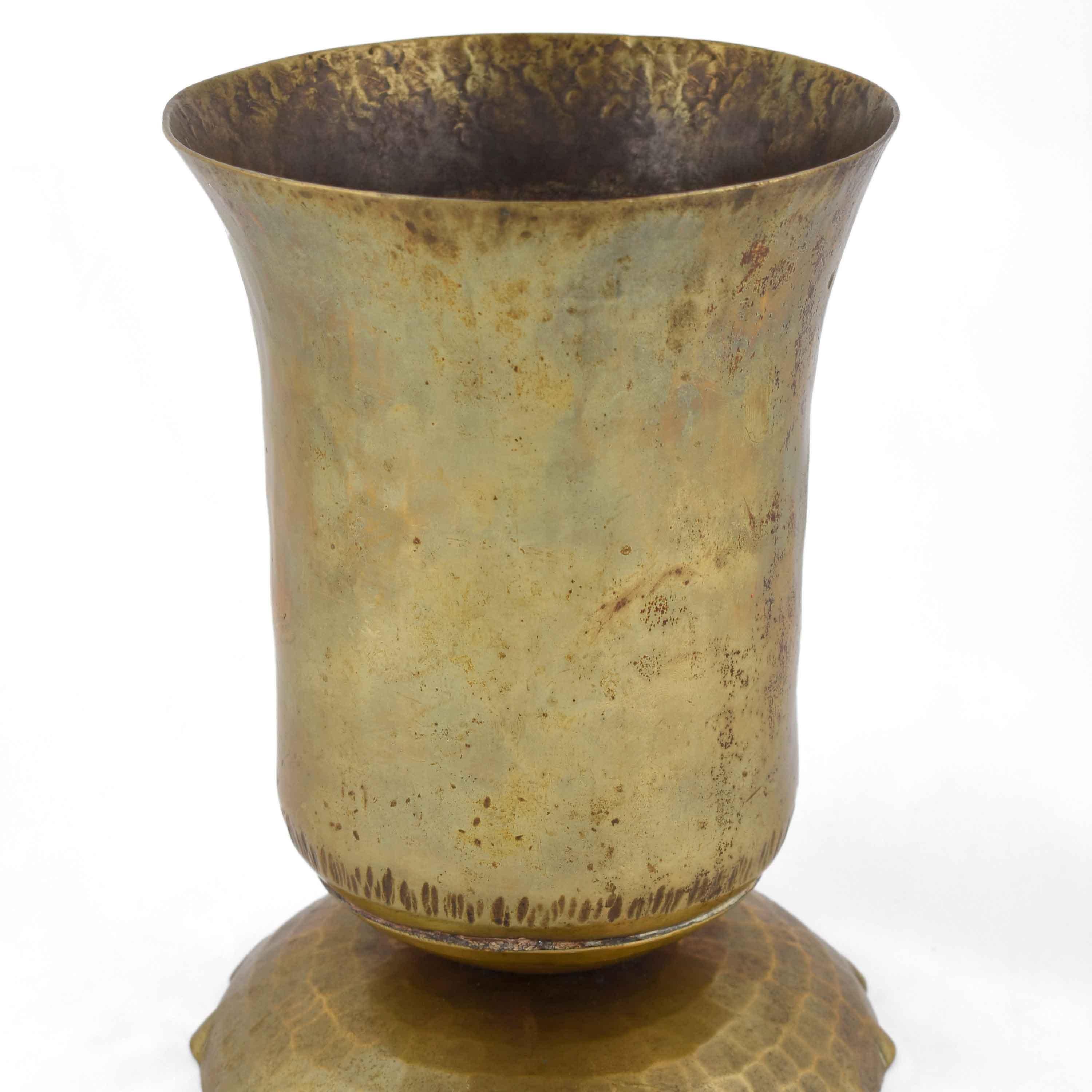 Vintage Art Deco Brass Vase, Germany, 1920-1930 For Sale at 1stDibs