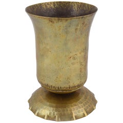 Vintage Art Deco Brass Vase, Germany, 1920-1930
