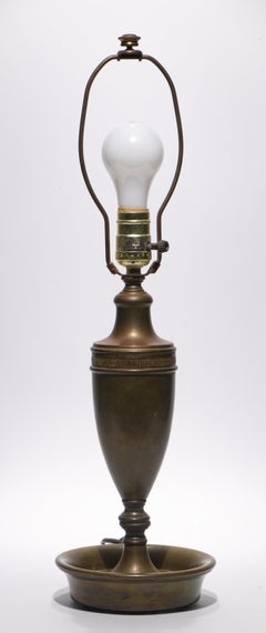 Vintage Art Deco Bronze Baluster Trophy Urn Table Lamp, 1940s-1950s