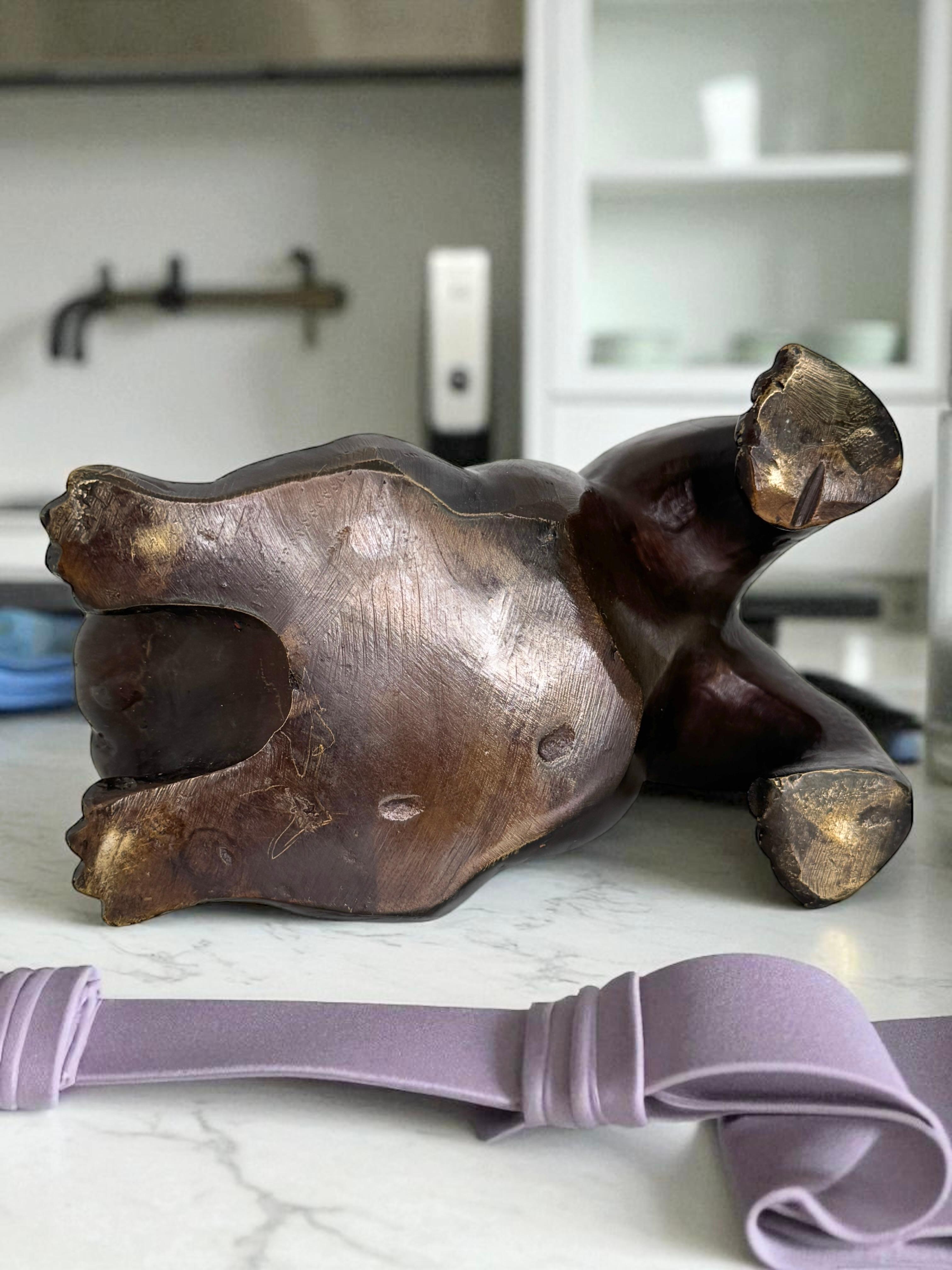 Vintage Art Deco Bronze Bulldog Figurine Frenchie Statue Paperweight, Germania in vendita 5