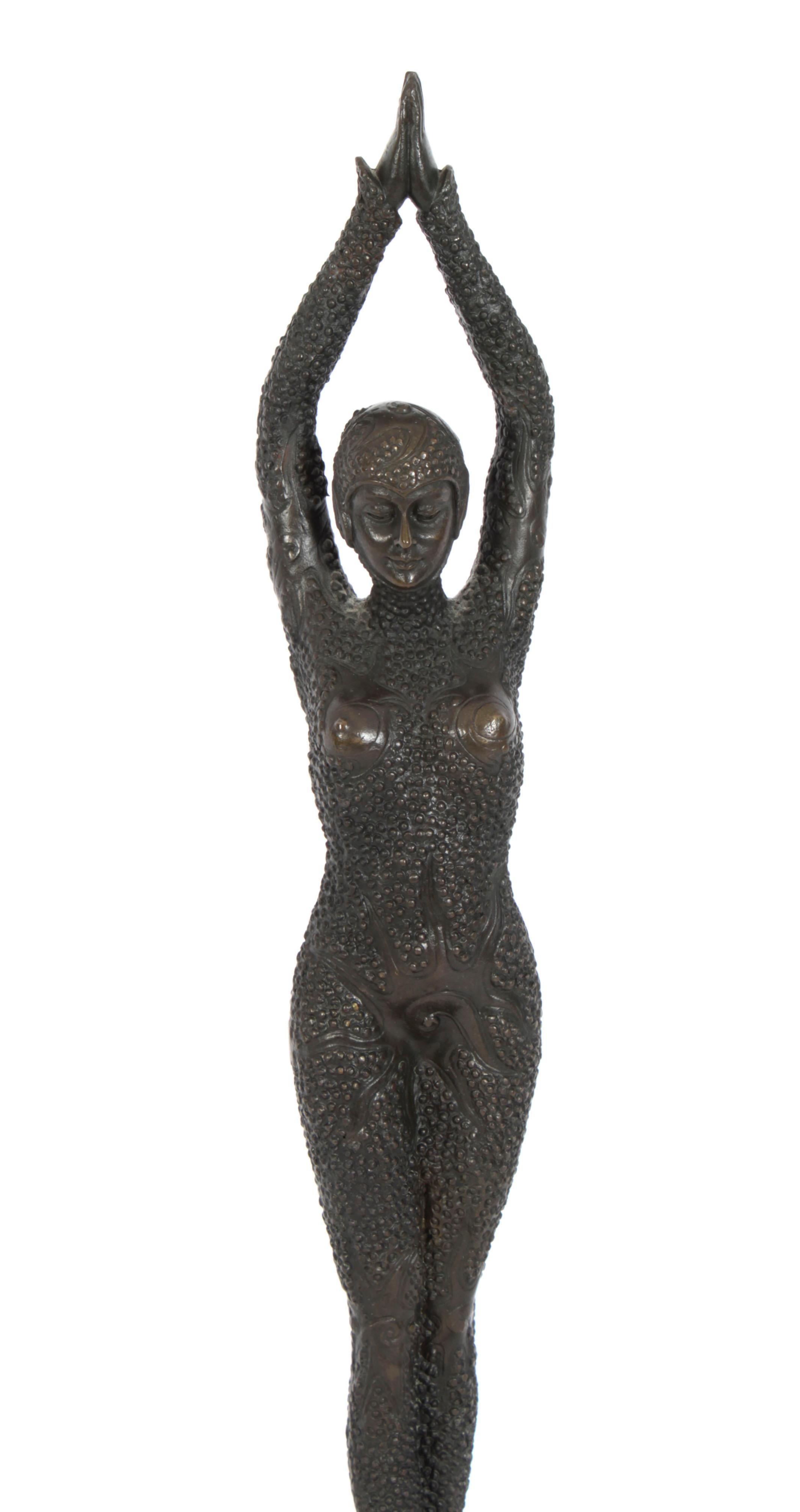 Vintage Art Deco Bronze Oriental Dancer After Chiparus 20th C In Good Condition In London, GB