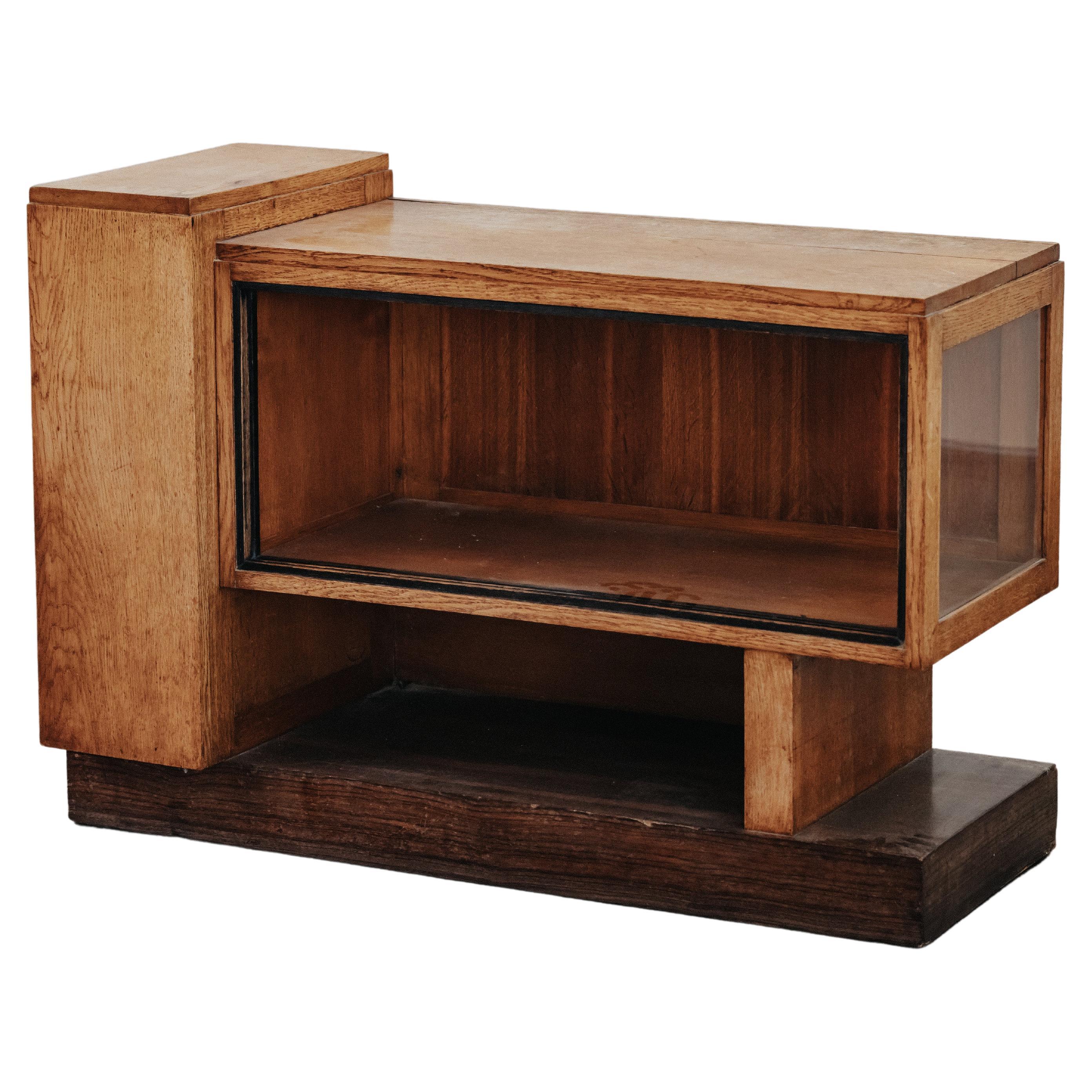 Vintage Art Deco Cabinet From Netherlands, Circa 1950 For Sale
