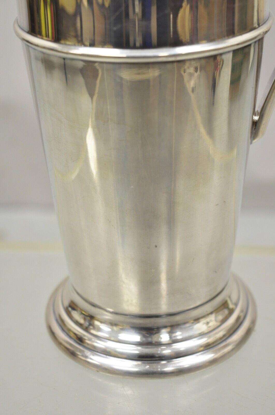 Vintage Art Deco Cambridge Silver Plated Cocktail Martini Shaker 7