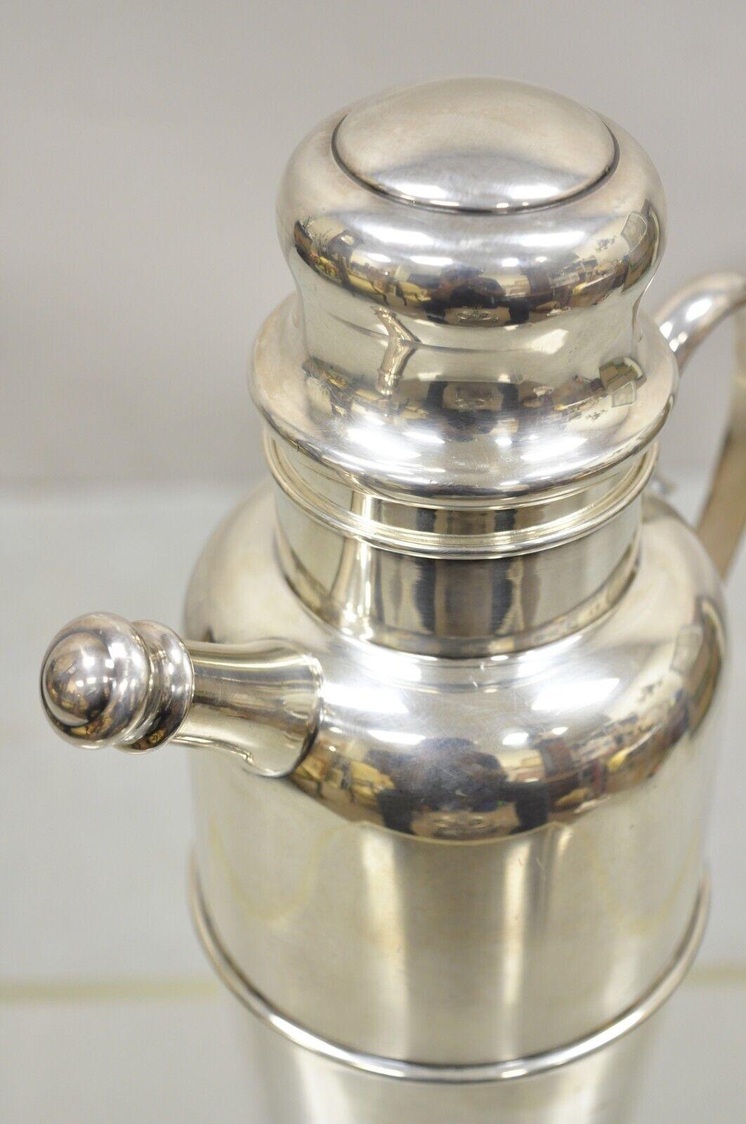 Vintage Art Deco Cambridge Silver Plated Cocktail Martini Shaker 1