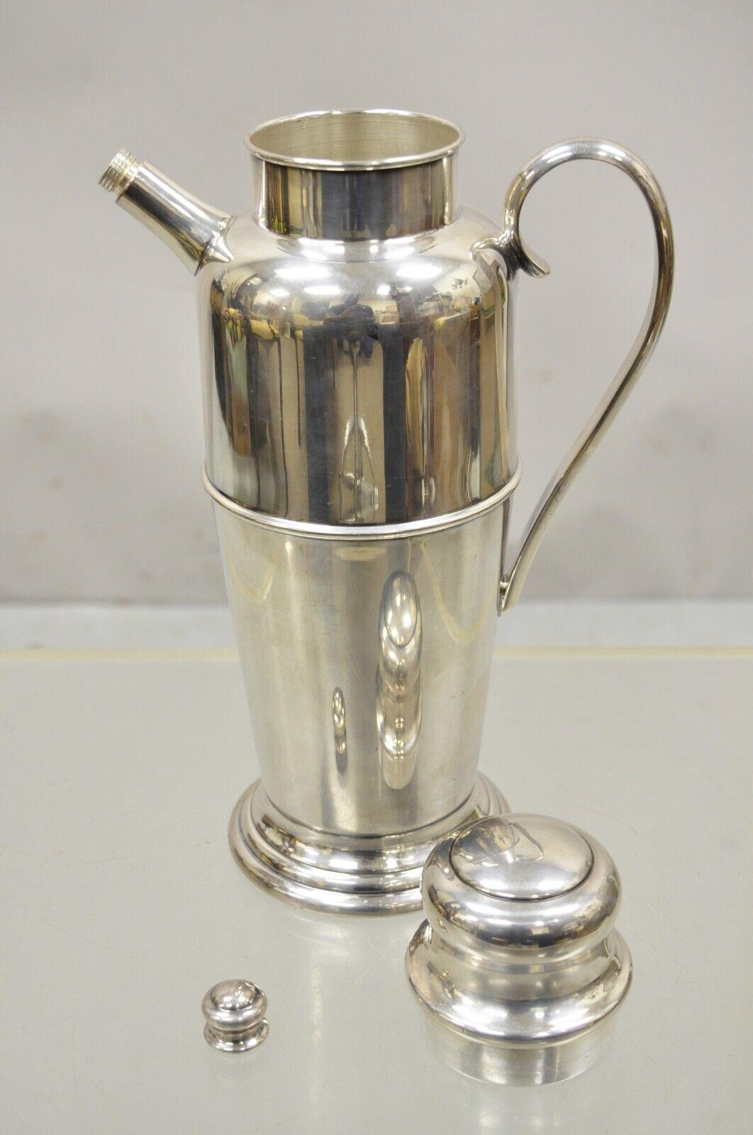 Vintage Art Deco Cambridge Silver Plated Cocktail Martini Shaker 2