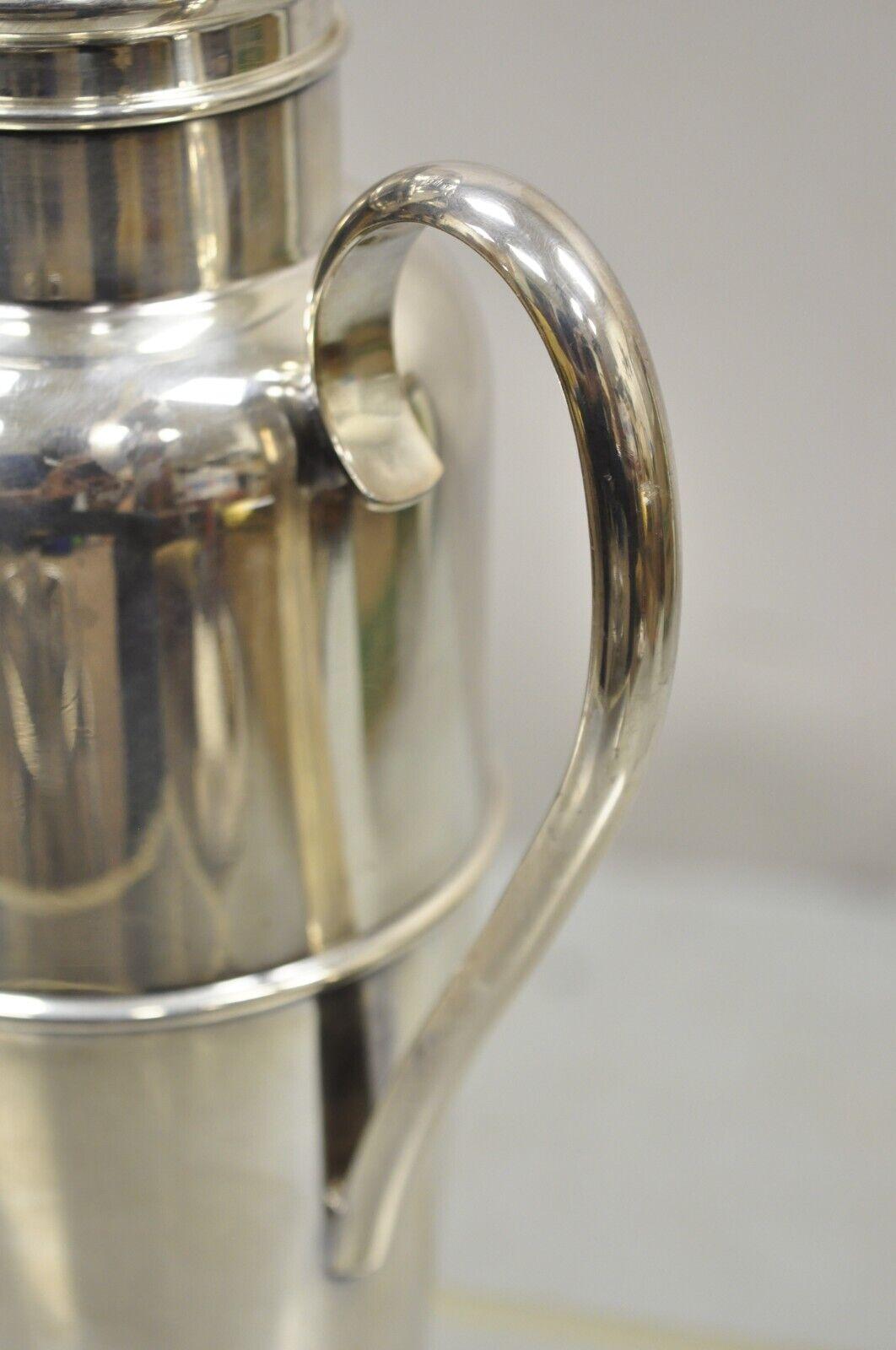 Vintage Art Deco Cambridge Silver Plated Cocktail Martini Shaker 4