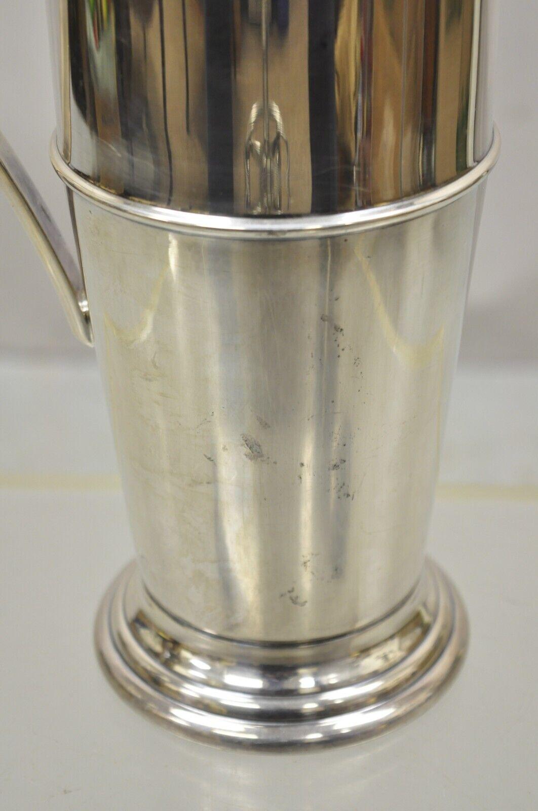Vintage Art Deco Cambridge Silver Plated Cocktail Martini Shaker 5