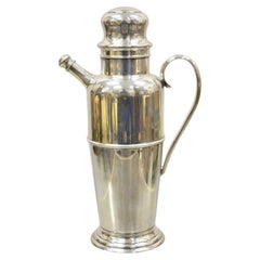 Antique Art Deco Cambridge Silver Plated Cocktail Martini Shaker