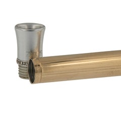 Vintage Art Deco Cartier Zeus Gold, Aluminum, Pyrite Cigarette Holder