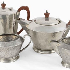 Vintage Art Deco Centerpiece / Teaset by Lloyd, Payne & Amiel, England, 1930s