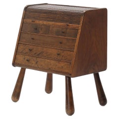 Commode Art Déco vintage en bouleau, années 1930