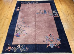 Vintage Art Deco Chinese Nichols Rug