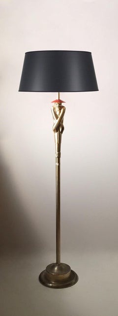 Vintage Art Deco Chinoiserie Floor Lamp attributed to Viktor Schreckengost