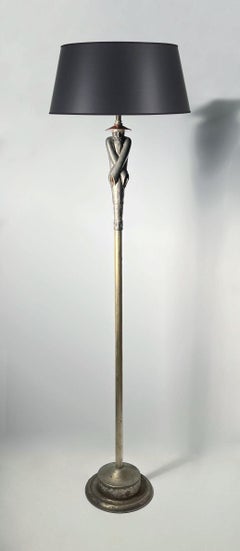 Vintage Art Deco Chinoiserie Floor Lamp attributed to Viktor Schreckengost