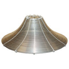 VINTAGE ART DECO CIRCA 1920's METAL INDUSTRIAL LAMP SHADE VERY COOL!