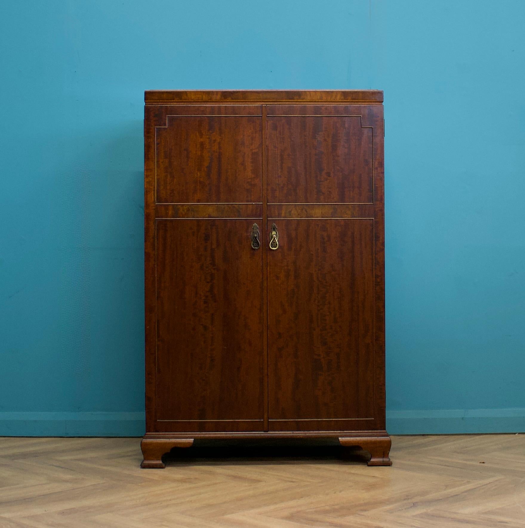 Armario Vintage Art Decó Compactum de Waring & Gillow, años 30 Británico en venta