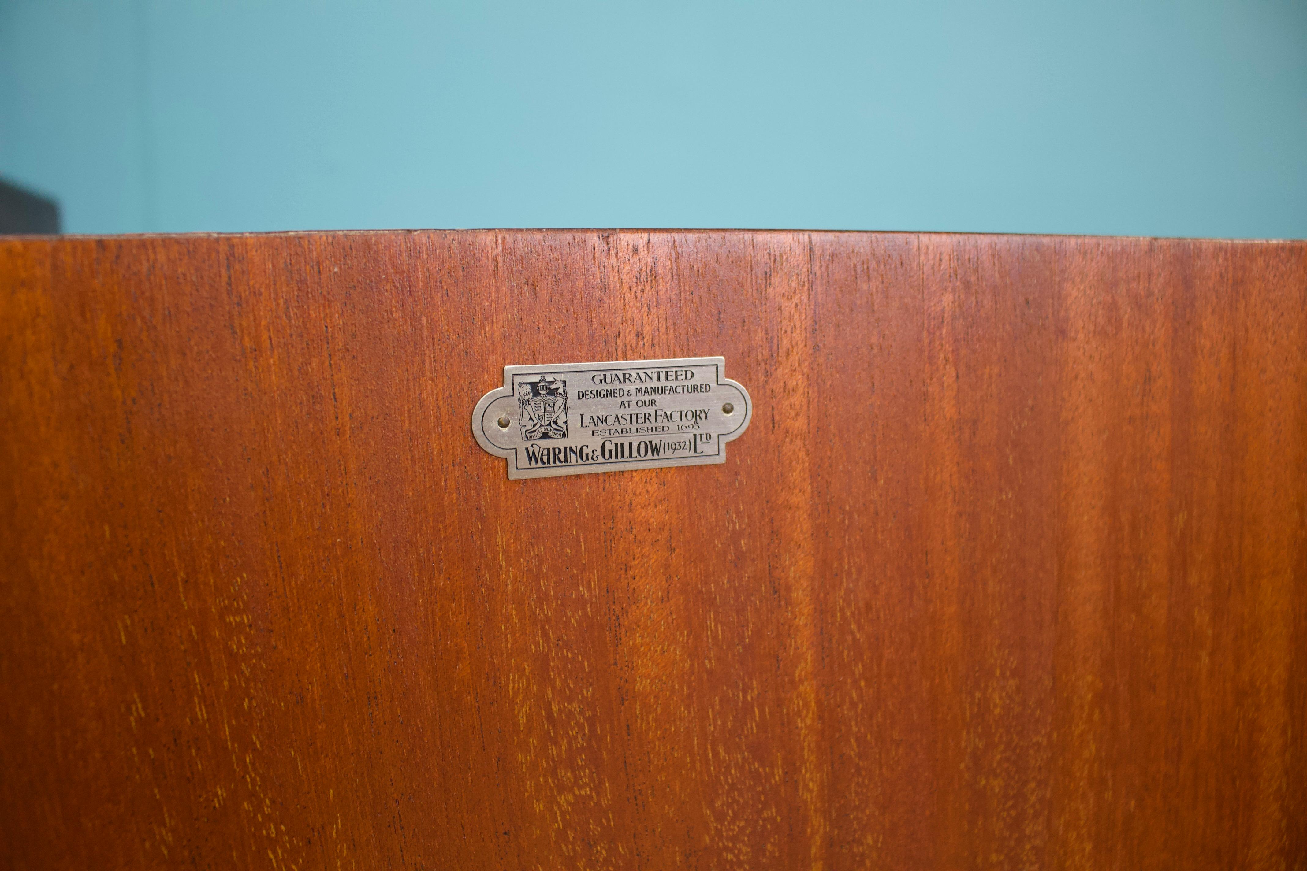 Armario Vintage Art Decó Compactum de Waring & Gillow, años 30 en venta 1