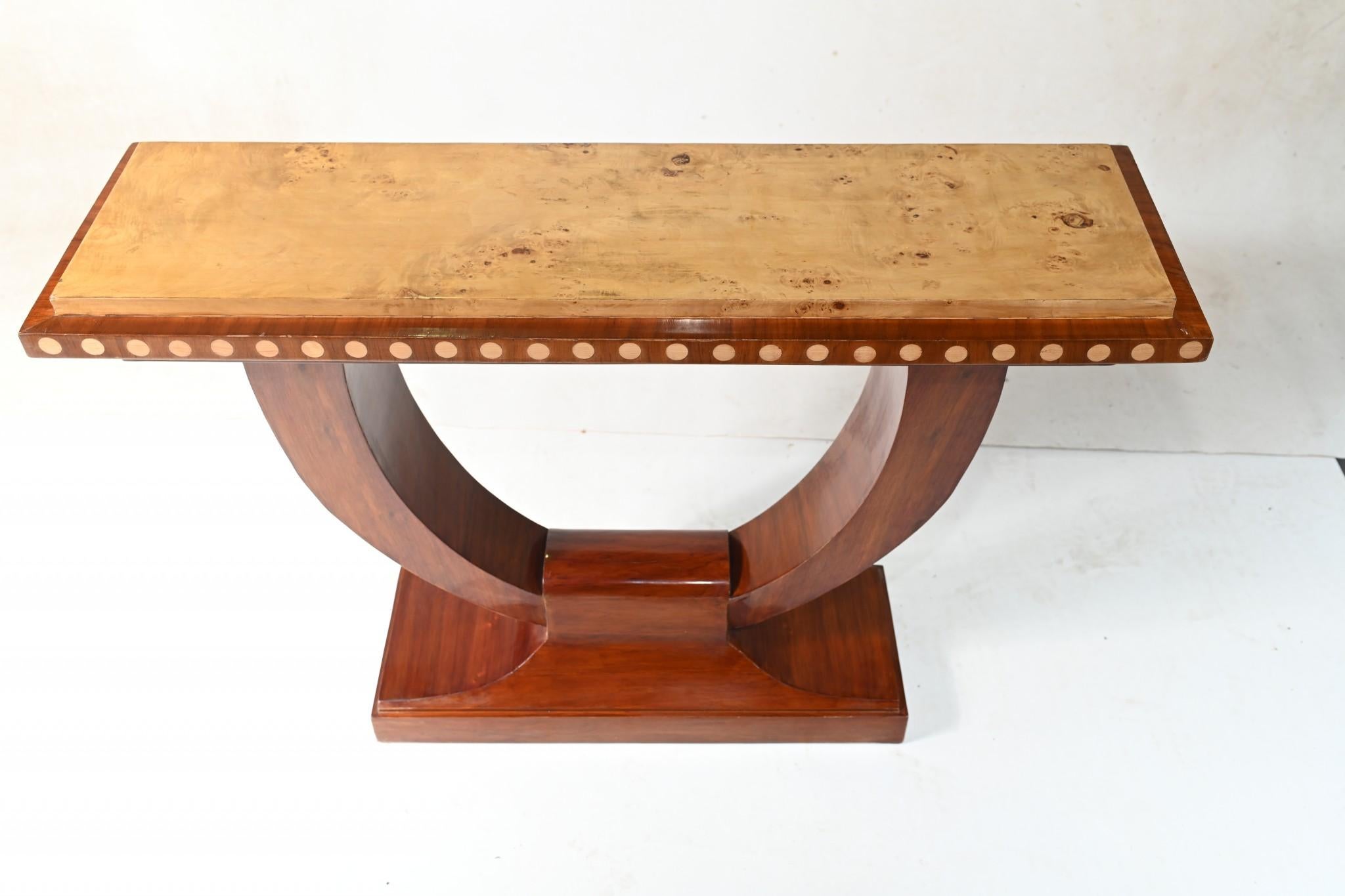 Late 20th Century Vintage Art Deco Console Table Roaring Twenties Interiors For Sale