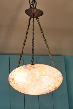 Vintage Art Deco Coupe/ Bowl Style Pendant