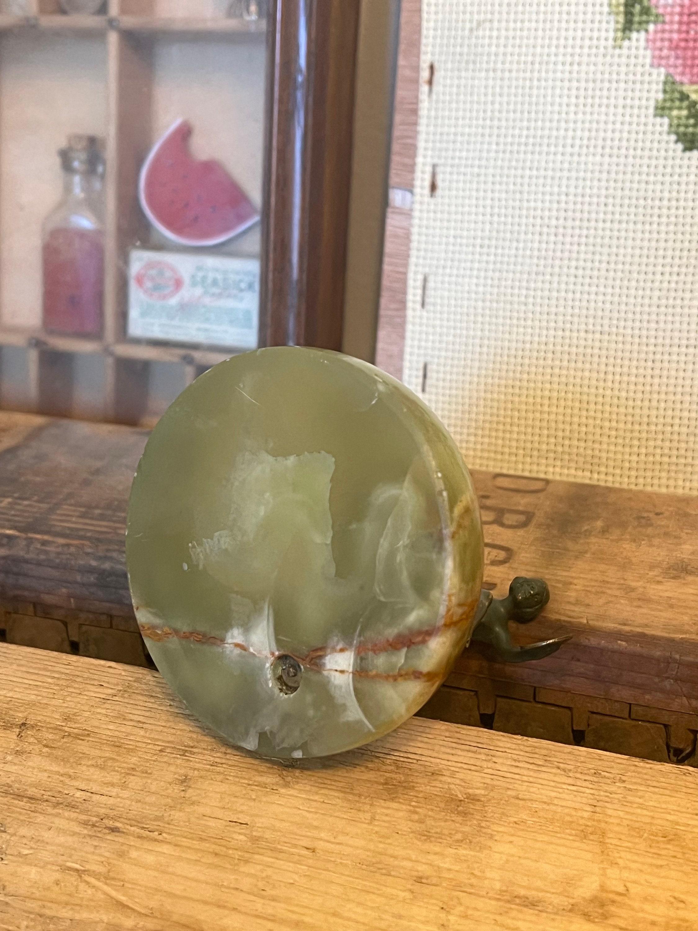 Vintage Art Deco tanzende Scheibenschale Damen Frau Mid-Century Modern Skulptur Kunst im Angebot 1