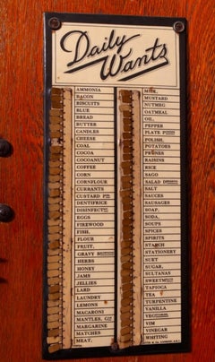 Vintage Art Deco Depression Era Wood Maid Saver Kitchen Cupboard Pantry Cabinet