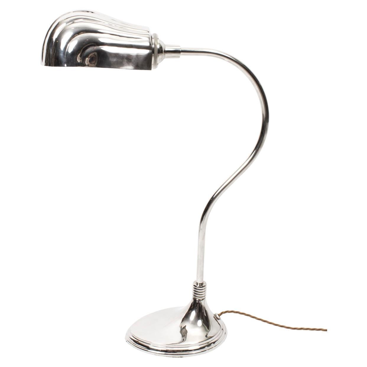 20th Century Art Deco Walnut Desk Lamp at 1stDibs