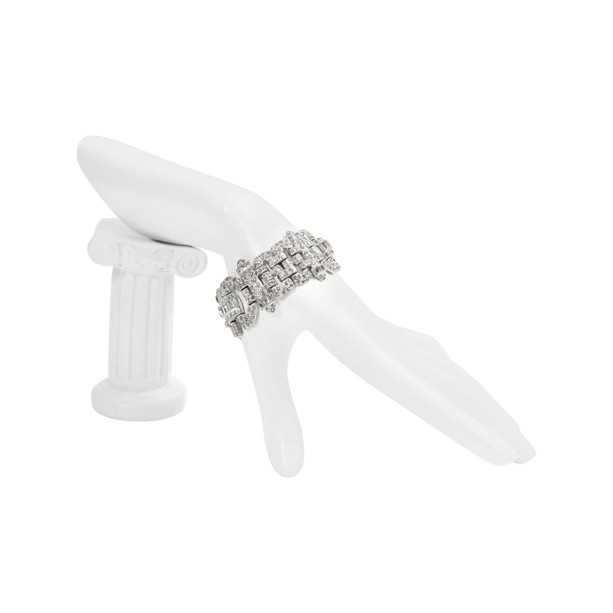 Diamante Art of Vintage Deco  Braccialetto circa anni '40 in vendita 3