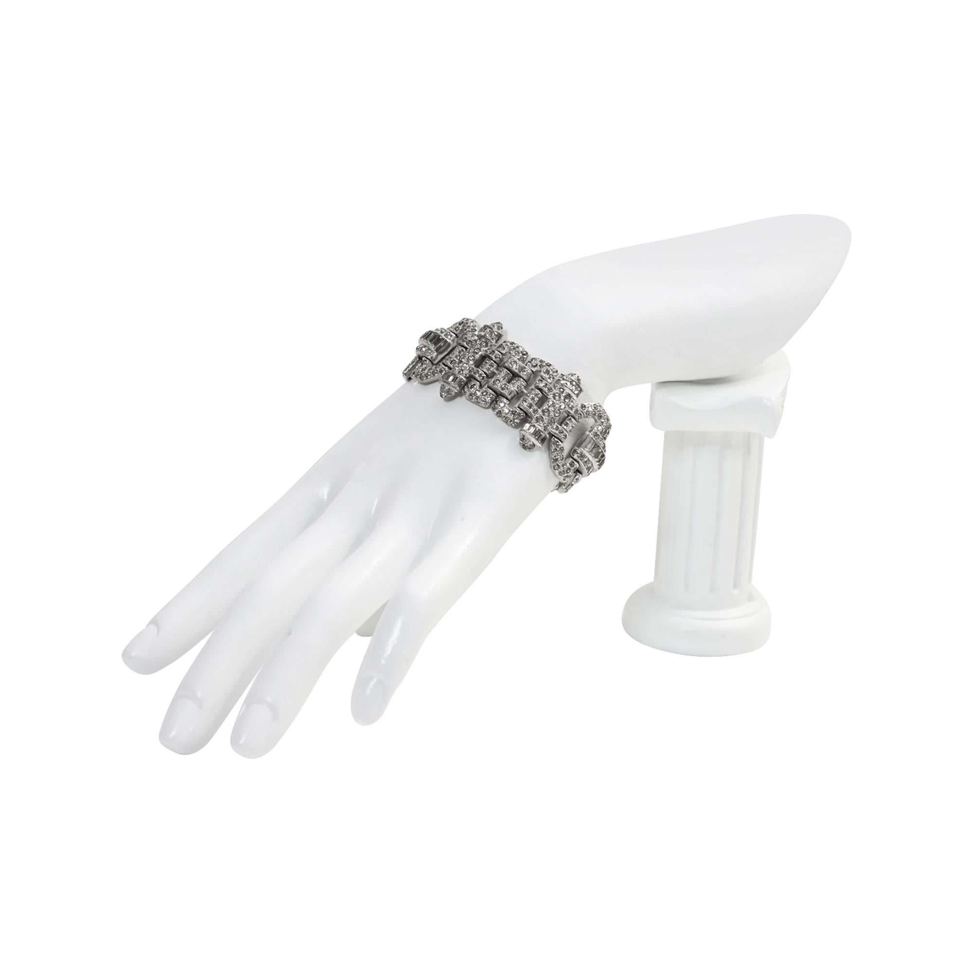 Diamante Art of Vintage Deco  Braccialetto circa anni '40 in vendita 1