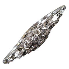 Vintage Art Deco Diamond Bracelet, Circa 1930s Vintage Art Deco Diamond Bracelet, Circa 1930s