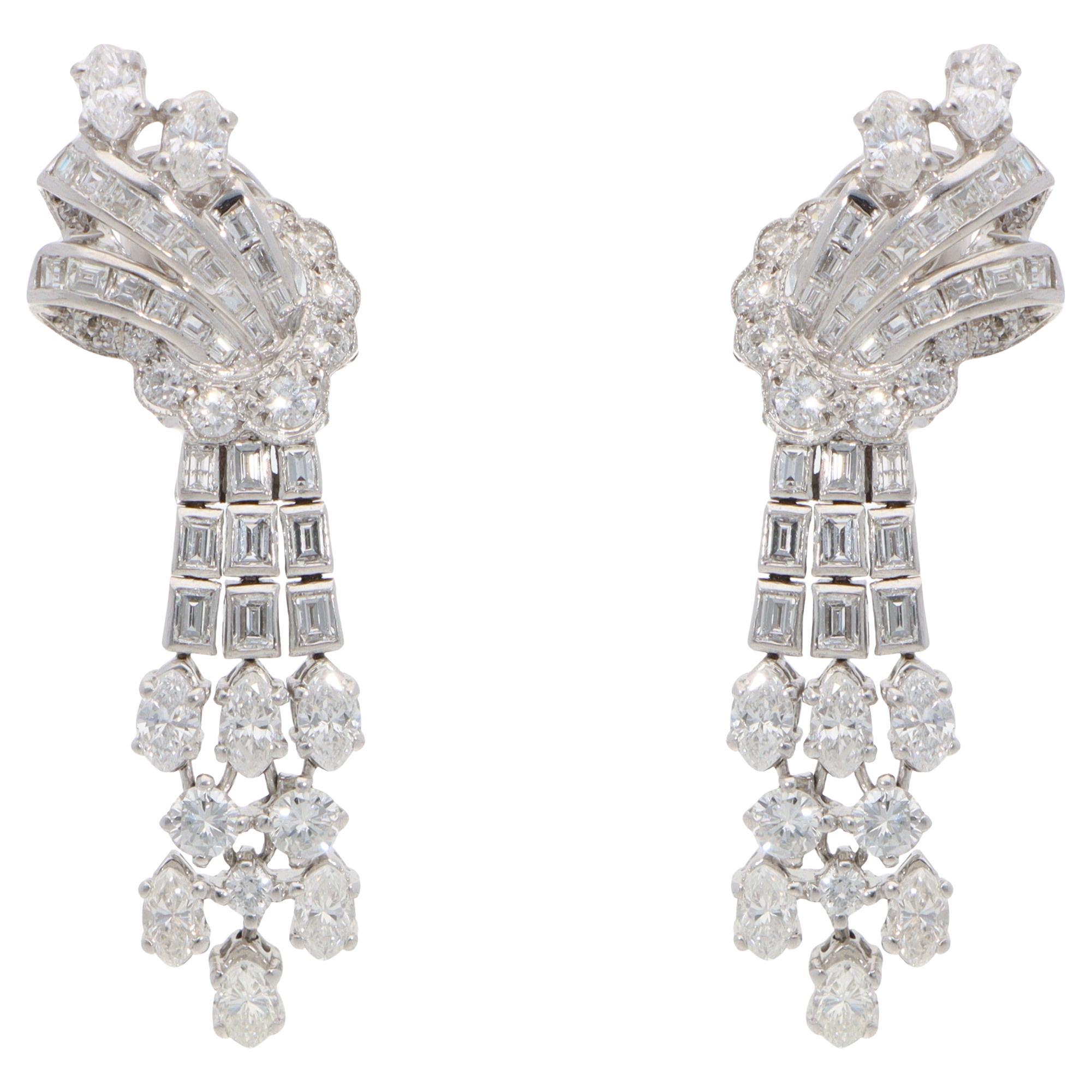 Orecchini a goccia con diamanti Art of Vintage