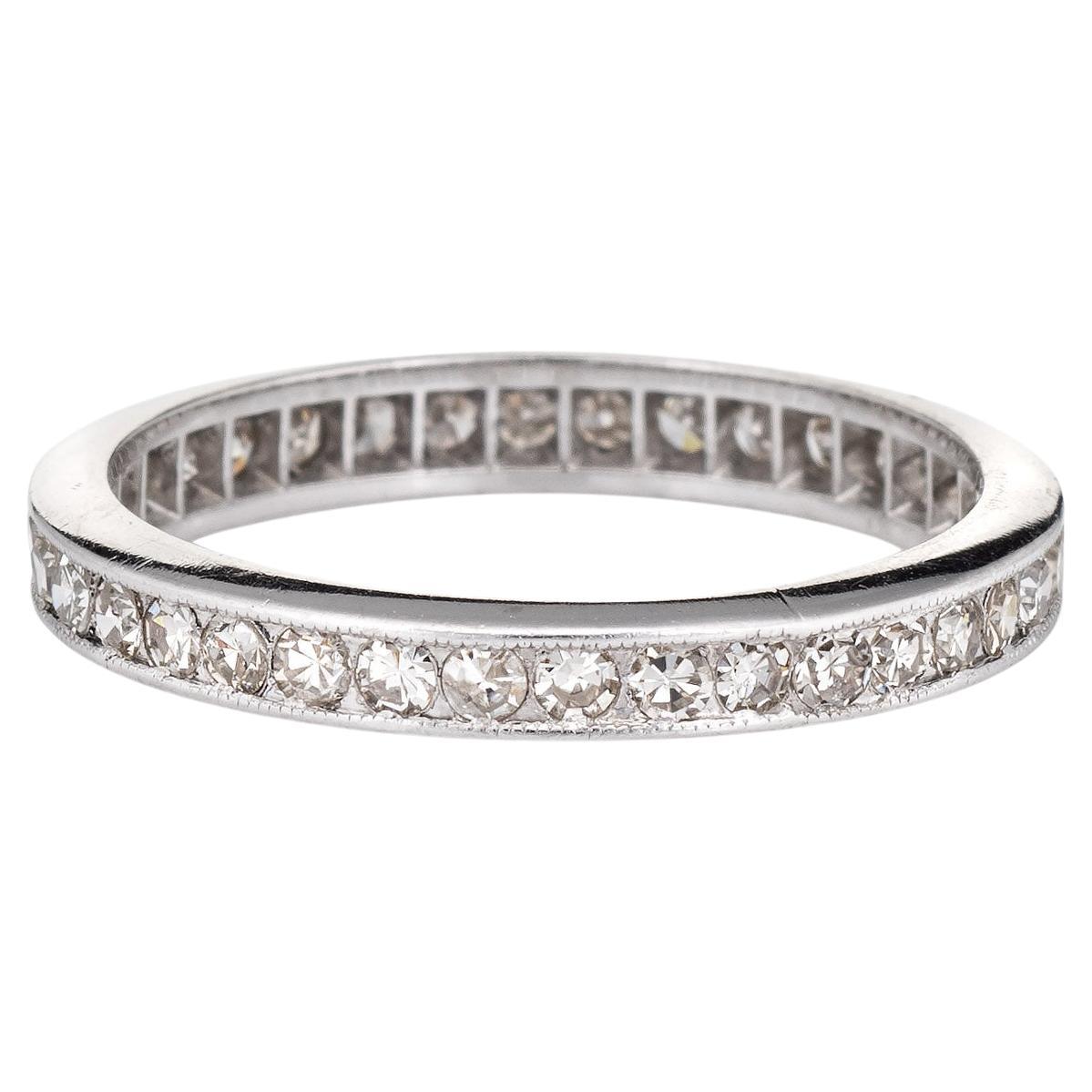 Emilio Jewelry Ruby Diamond Platinum Eternity Band For Sale at 1stDibs