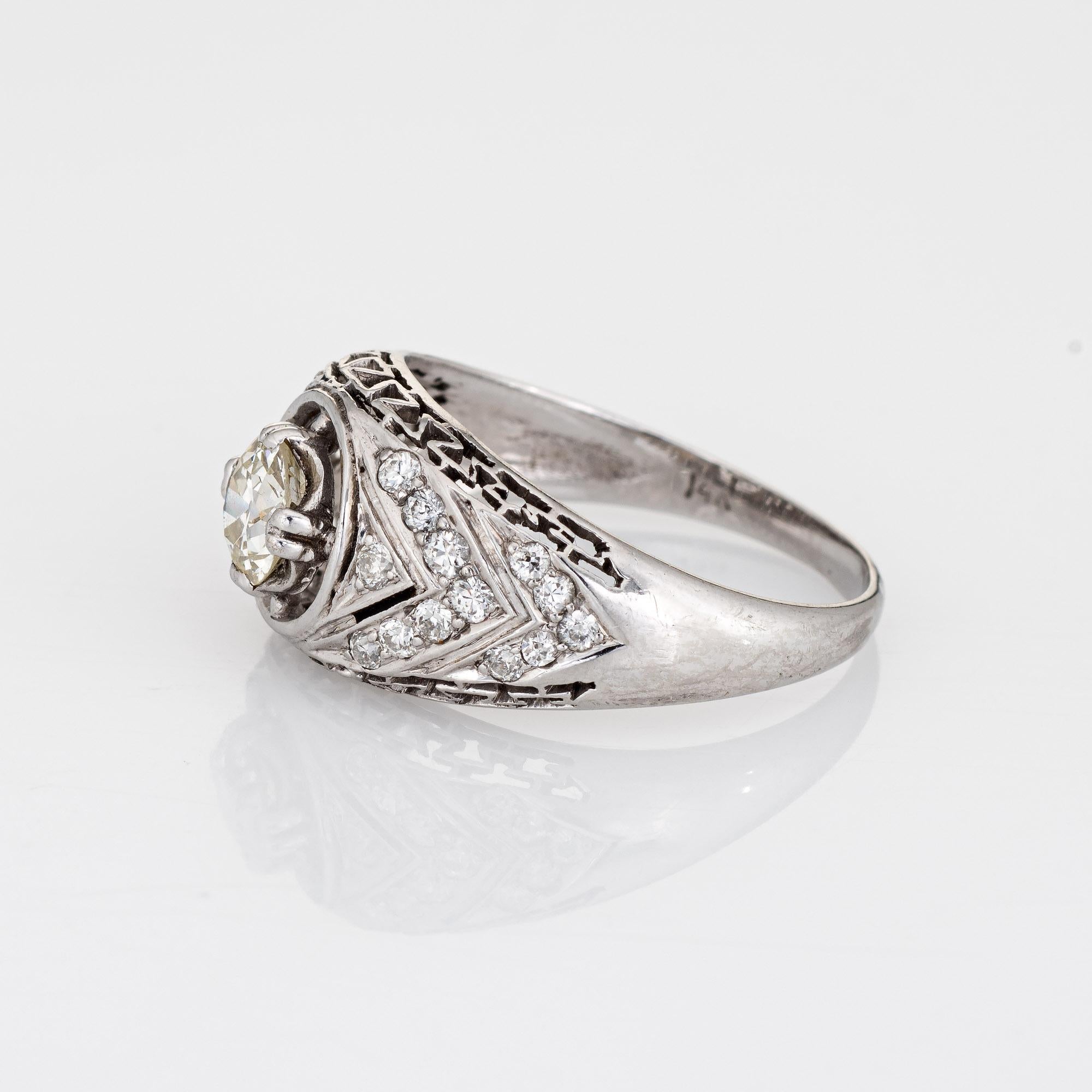 vintage filigree engagement ring