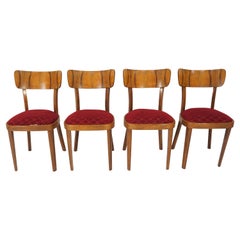 Vintage Art Deco Dining Chairs, circa 1960, Set of 4