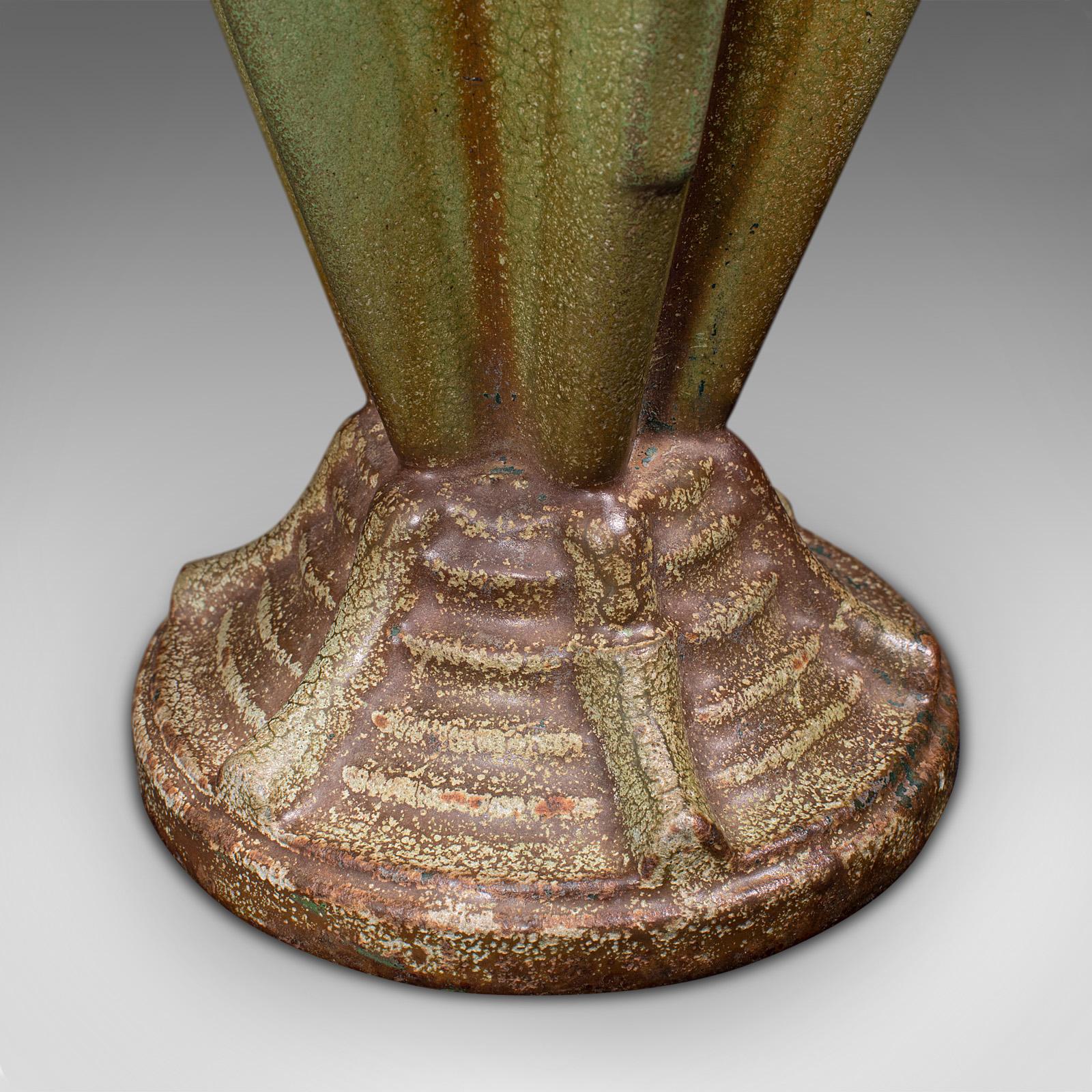 Vintage Art Deco Display Vase, English, Cast Iron, Planter, Jardiniere, C.1930 For Sale 6