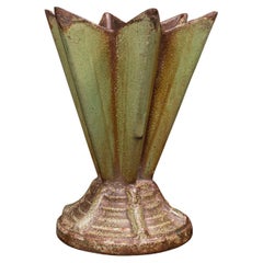 Antique Art Deco Display Vase, English, Cast Iron, Planter, Jardiniere, C.1930