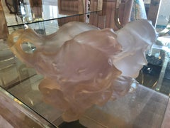 Vintage Art Deco Face Vase Pot Pink Composition Ladies